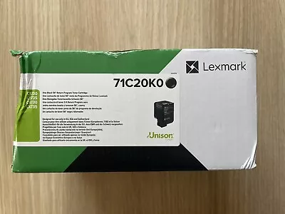 Genuine Lexmark 71C20K0 Black Return Program Toner Cartridge • £49.99