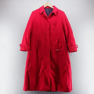 Vintage Virgin Trains Womens Coat Medium Red Uniform Trains Railway Wool Wensum* • £37.99