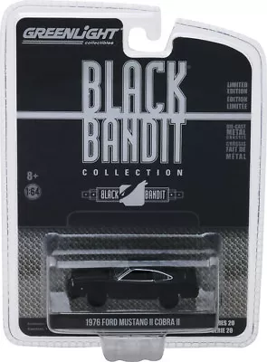 Greenlight Black Bandit 1976 Ford Mustang II Cobra II • $12.99