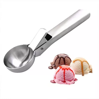 Ice Cream Scoop Stainless Steel For Mash Potato Ice Cream Spoon Ball Scooper New • £6.16