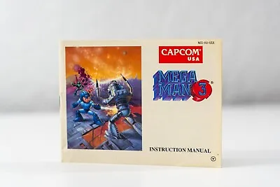 Mega Man 3 NES Nintendo Instruction Manual Booklet Only • $15.99