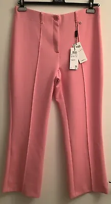 Marc Cain Collections Pink Jersey Trousers Size N6 Uk 18 Cropped New With Ticket • £39.99