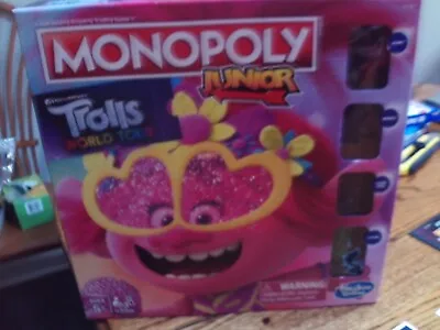 Hasbro Board Game Monopoly Junior Trolls World Tour - (2019) • $16.99