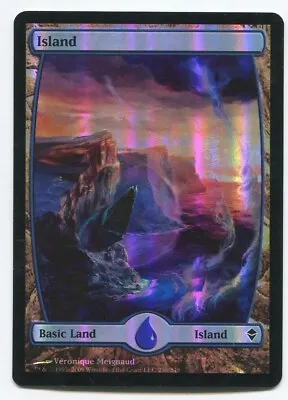 MTG Island (236) Full Art Zendikar FOIL - Heavily Played • $7.99