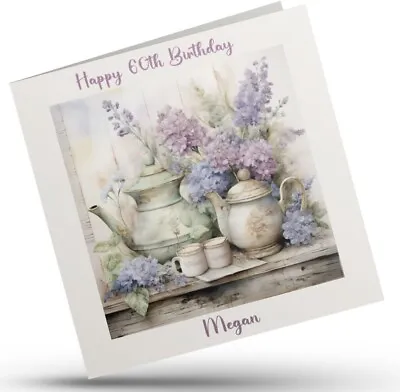 Personalised 60th 70th 80th 90th 100th Birthday Card Female Nan Mum Sister Aunt • £3.86