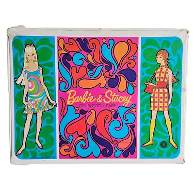 Rare Vintage 1967 Barbie And Stacey Double Doll Case Mod 60s Mattel • $36