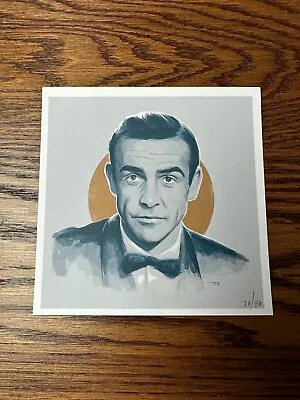 Tom Ralston - James Bond 007 Sean Connery Portrait Limited Art Print BNG | Mondo • $34.99