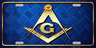 Freemasonry Masonry Masonic Metal Novelty License Plate Tag • $11.99