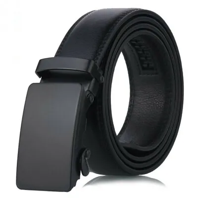 £5.55 • Buy Men's Fashion Automatic Buckle Belt Ratchet Waistband Leather Belts