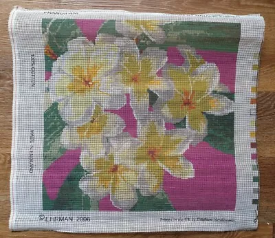 Ehrman Frangipani By Natalie Fisher Floral Tapestry Cushion Front Canvas Only  • £29.99