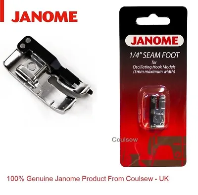 JANOME Sewing Machines 1/4 Inch Seam Foot (cat A) Patchwork Quilting 200330008 • £16.95