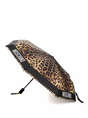 Moschino Cheetah-print Compact Umbrella • $55.99