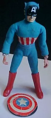 Vintage Mego Captain America Action Figure Complete Shield Boots Outfit 1973 • $75