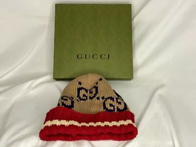 $299.99 • Buy Gucci GG Cotton Beanie Medium Made In Italy - VWG 319786