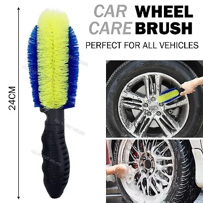 Cleaning Tool Wash Cleaner Tire Rim Scrub Brush Car Vehicle Wheel Hub Brush AU • $14.95