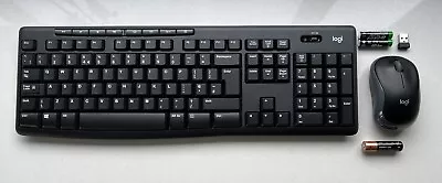 Logitech K270 Wireless Keyboard & Mouse +USB Receiver • £12