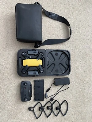 $500 • Buy DJI Spark Fly More - Sunrise Yellow. W/Shoulder Bag In Original Box