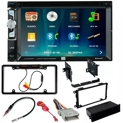 For Cadillac 2003-2006 Escalade XDVD276BT Car Stereo Double DIN Dash Kit And Cam • $144.99