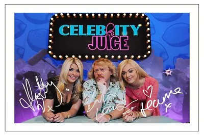 Keith Lemon Holly Willoughby Fearne Cotton Celebrity Juice Signed Photo Print • £3.59