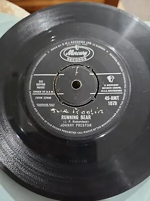 £1.99 • Buy Johnny Preston  Running Bear   7 45 Vinyl Single Record Issued 1960 