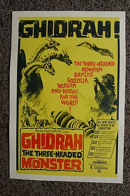 Ghidrah  Lobby Card Movie Poster  Mothra Godzilla Rodan • $4