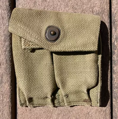 ORIGINAL WW2 WWII USMC M1 Carbine Two Magazine Pouch Boyt 44 • $89.99