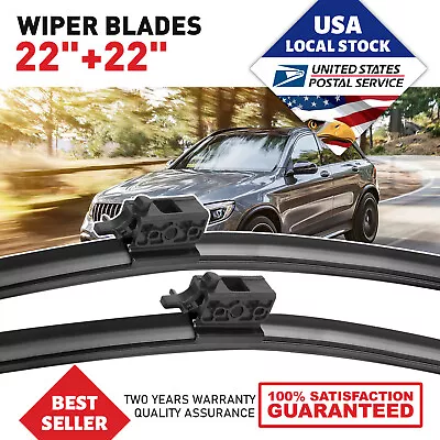 Windshield Wiper Blades For Mercedes-Benz C GLC Class 2015-2020 C300 C63 AMG5 • $13.89