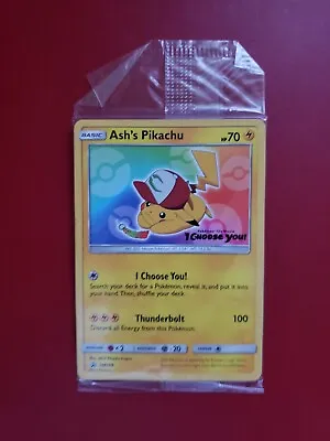 Pokemon TCG Ash's Pikachu SM108 Black Star  I Choose You  Promo Sealed • $13.99