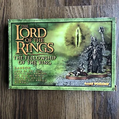 Vintage The Lord Of The Rings Games Workshop Rare Sauron Metal Model Figure 2002 • £36