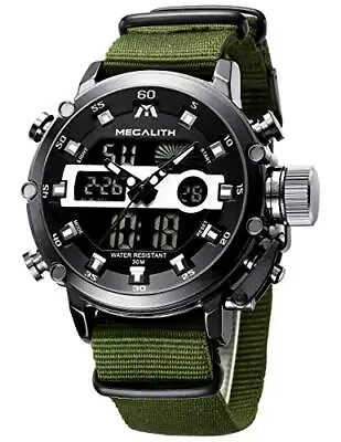 MEGALITH Mens Digital Watch Sports Military Watches For Men Outdoor Waterproof L • £28.30