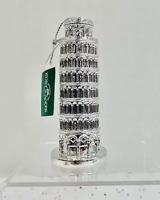 City-Souvenirs 4  Silver~LEANING TOWER OF PISA~Christmas Ornament~Italy Landmark • $10.99