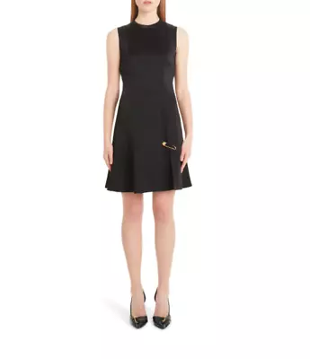 Versace Safety Pin A-Line Black Dress *MISSING SAFETY PIN* Size 38 (US 2) • $349.99