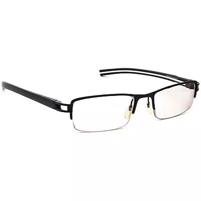 Tag Heuer Eyeglasses TH7645 C001-10 Matte Black Half Rim Frame France 53[]18 140 • $399.99