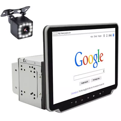 $194.38 • Buy Double 2DIN Rotatable 10.1in Car Radio Android 9.1 Touch Screen Player GPS Wifi
