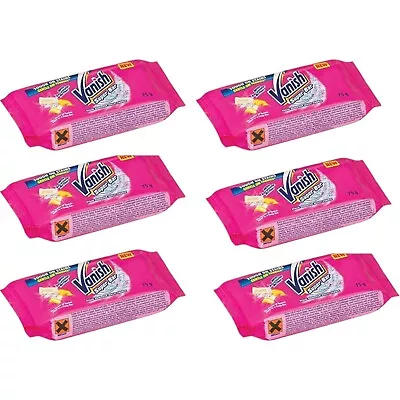 6 X Vanish Fabric Stain Remover Soap Bar Pre-Wash Bar 75g Fabric Laundry Washing • £7.80