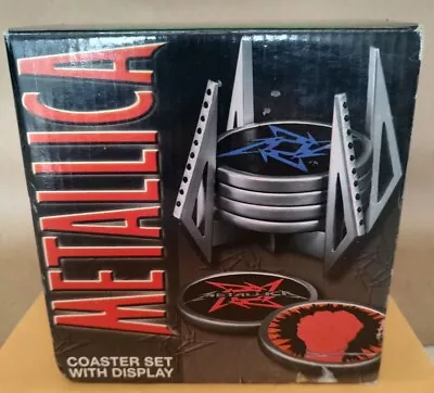 Metallica Coaster Set Of 6 With Display In Box (Spencer Gifts) • $150