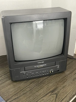 $125 • Buy Toshiba MV13M3 13  CRT TV VCR VHS Combo Retro Gaming (Read Description)