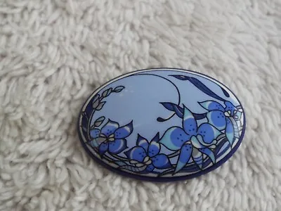 MICHAELA FREY Austria Blue Flower Pin (B51) • $29.44