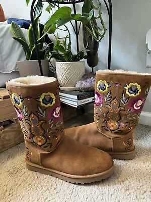 Women’s Floral Uggs • $80