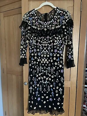 Needle And Thread Floral Embellished Dress Size 8 BNWT • £90