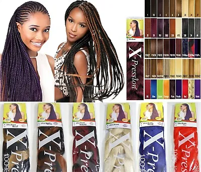 XPRESSION (X-pression) Premium Ultra Braid Hair Extension Various Colours • £5.99