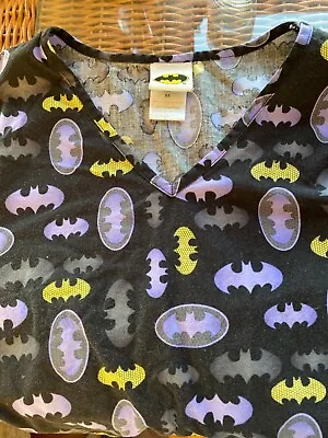 Woman’s Scrub Top Batman Design Size M • $20