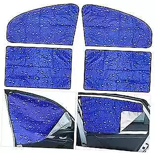 4 Pack Car Magnetic Sun Shade For Window Baby Rear Front Side Window Shade Blue • $24.66
