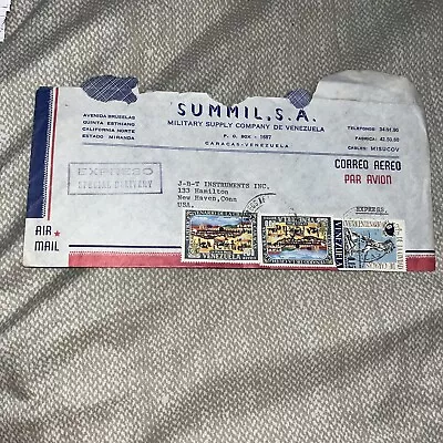 Vintage 1967 Summil S. A. Envelope Air Mail Military Supply Company Of Venezuela • $29.95