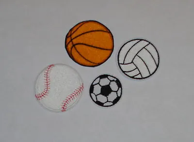  Sports  Iron-On Embroidered Patches- Basketball Soccer Baseball Volleyball • $3.99