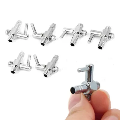 £3.68 • Buy Aquarium Air Flow Distributor Thread Lever Control Valve Stainless Steel 2/6pcs