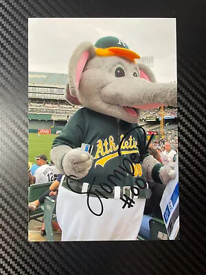 Oakland A’s Stomper Mascot Signed 4x6 Photo! • $9.99