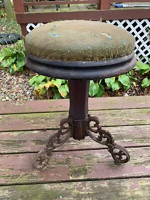 $50 • Buy Antique 1890's Victorian Adjustable Piano Or Organ Stool~~OHIO PICK UP ONLY