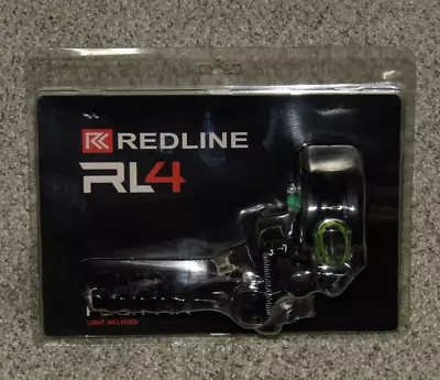 New Redline RL4 4 Pin Bow Sight- Right Handed .019 Pin Size- Micro Adjust • $69.99