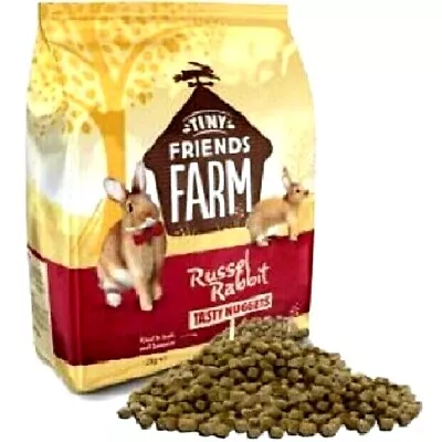 2KG RUSSEL RABBIT TASTY NUGGETS Tiny Friends Farm Supreme Animal Food Vf Pellets • £7.99